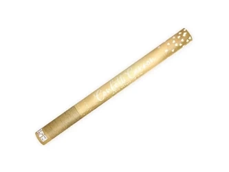 Tuba ze złotymi sercami 60cm - PartyDeco