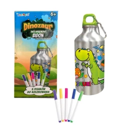 Bidon 500ml z Dinozaurem do kolorowania - Norimpex