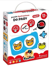 CzuCzu Puzzle kontrastowe Do pary - Bright Junior Media
