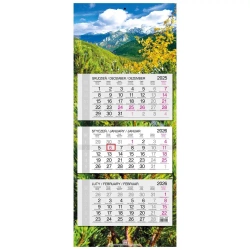 Kalendarz 2026 trójdzielny główka płaska Tatry - EV-Corp
