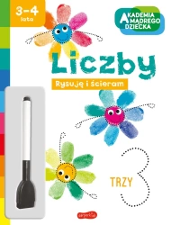 Liczby. Akademia mądrego dziecka. Rysuję i ścieram - Opracowanie zbiorowe