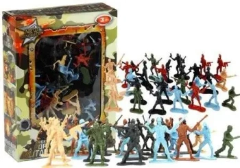 Żołnierzyki duży zestaw militarny - Leantoys