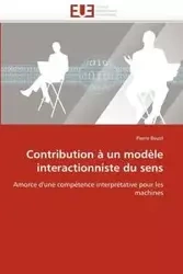 Contribution à un modèle interactionniste du sens - BEUST-P