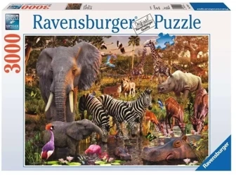 Puzzle 3000 Zwierzęta Afryki - Ravensburger