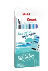 Zestaw do liternictwa Brush SESW30-ST6LWPL  6 kolorów - PENTEL