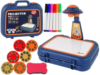 Tablica projektor walizce niebieski - Leantoys