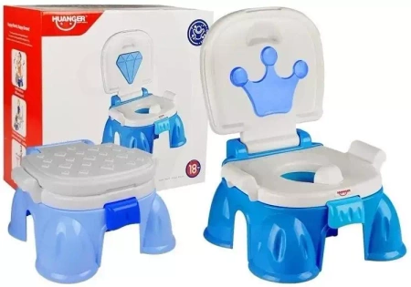 Nocnik grający 3w1 niebieski - Leantoys