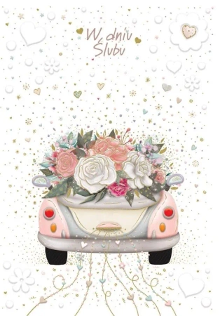 Karnet okolicznościowy Ślub - Trend