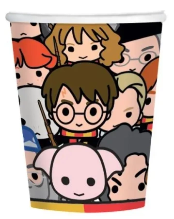 Kubki papierowe Harry Potter 250ml 8szt - Amscan