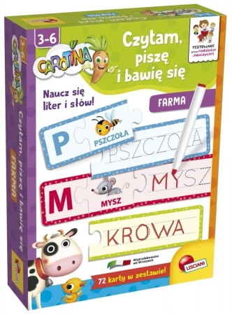 Carotina - Czytam, piszę i bawię się - Farma - Lisciani