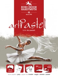 Blok do pasteli artpastel szary A5 20 kartek 180G. - Koh-I-Noor