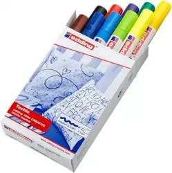 Marker tekstylny MIX 10 kolorów - Edding