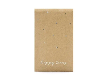 Chusteczki higieniczne Happy tears srebrny 10szt - PartyDeco