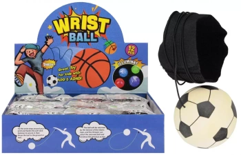 Piłka Na Gumce Nadgarstek 6cm Nozna Mc 12/144/28