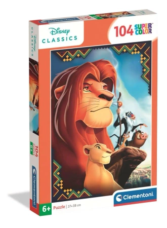 Puzzle 104 Super Kolor The Lion King - Clementoni
