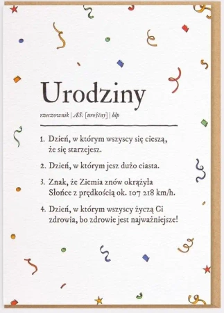 Karnet Urodziny - Definicja - Nadwyraz