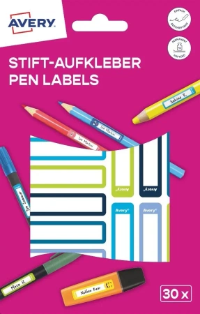 Naklejki na przybory do pisania - 50x10mm - Zdesign