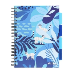 Kołozeszyt Pads B5/100K kratka Jungla niebieski - Strigo