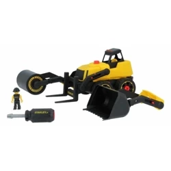 Zestaw 3w1 - Koparka, walec, wózek widłowy - Stanley