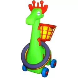 Żyrafa na kółkach z koszem - Macyszyn Toys