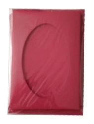 Karta passepartout + koperta bordowa 5szt - Galeria Hobby