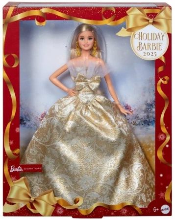 Barbie Świąteczna Lalka kolekcjonerska Blondynka - Mattel