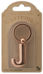Metalowy brelok do kluczy litera J Keyring - IF