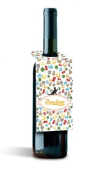 Zawieszka na butelkę, powodzenia, z kotem - Henry