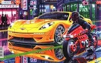 Układanka Eleganckie samochody sportowe 30 elementów - Larsen