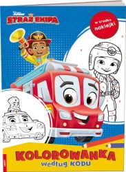 Disney. Straż Ekipa. Kolorowanka według kodu - praca zbiorowa