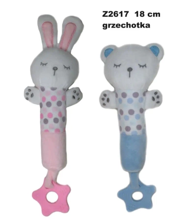 Zwierzeta grzechotka 18cm MIX - Sun-Day