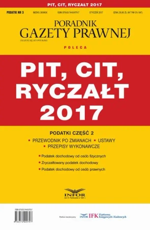 eBook Podatki cz.2 PIT, CIT, RYCZAŁT 2017 - Infor Pl