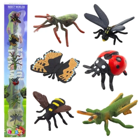 Zestaw mini figurki owady 4-6cm 6szt - Leantoys