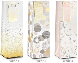 Torba prezentowa Ślub Gold 32x26x10cm MIX - Pan Dragon