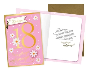 Karnet Urodziny 18 - Kukartka