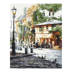 Malowanie po numerach BRUSHME 40x50cm Letnia Kawiarnia
