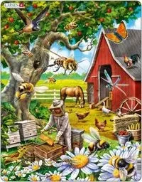 Układanka Pszczelarstwo 53 elementy - Larsen