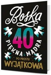 Karnet Urodziny 40 damskie K. B6-1901 - Pan Dragon