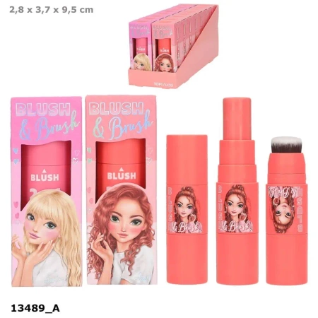 Róż z pędzelkiem Top Model BEAUTY&ME 1szt.mix 13489A - DEPESCHE