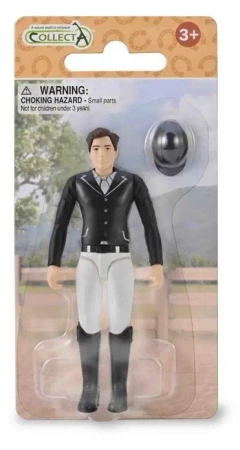 Zawodowa dżokejka z jasnym hełmem jeździeckim - Collecta
