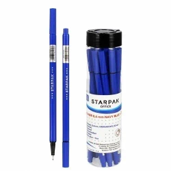 Cienkopis okrągły 0.4 granatowy tuba (20szt) - STARPAK