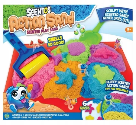 Pachnący piasek kinetyczny z akcesoriami