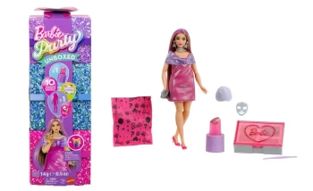 Barbie. JFY67 Party Unboxed. Glam Party. Stylowe przygotowania. Zestaw różowy
