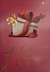 Karnet Urodziny 18 damskie - YEKU