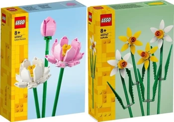 2W1 LEGO(R) MERCHANDISE 40647 KWIATY LOTOSU + LEGO ŻONKILE 40747