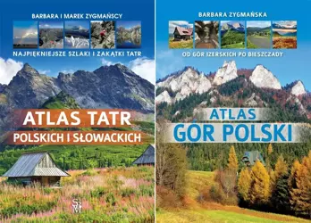 2x Atlas gór Polski + Atlas Tatr pol i słow PAK 2 - Barbara Zygmańska