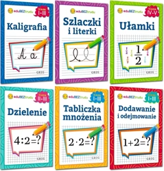 6 KSIĄŻECZEK EDUKACYJNYCH Dodawanie dzielenie mnożenie kaligrafia GREG