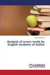 Analysis of Errors Made by English Students of Italian - Marina Desiante