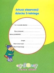 Arkusz obserwacji dziecka 3-letniego - Maria Sztrantowicz