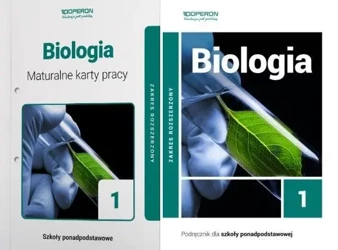 BIOLOGIA 1 PODRĘCZNIK + MATURALNE KARTY PRACY OPERON ROZSZERZONY 2019 LO